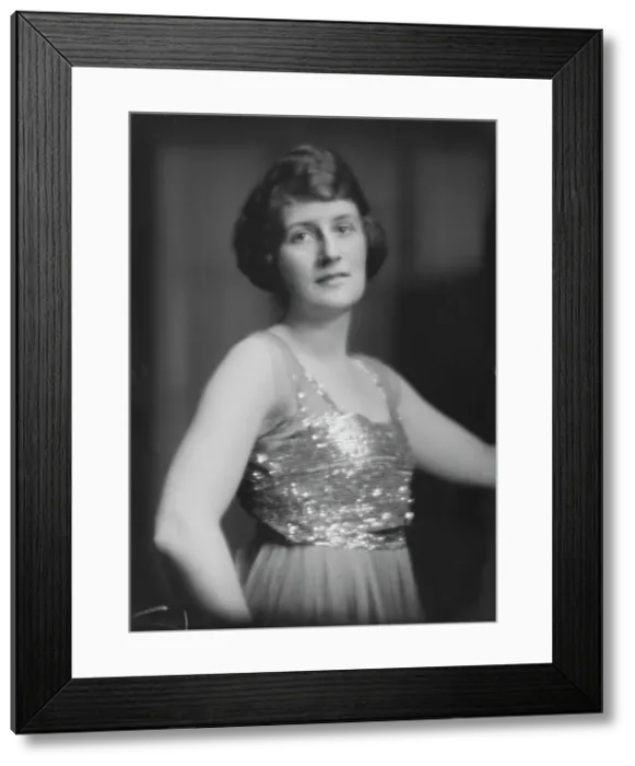 Framed Print : Miss Houghton, portrait photograph, 1918 Feb. 25. Creator: Arnold Genthe Framed Print : Miss Houghton, portrait photograph, 1918 Feb. 25. Creator: Arnold Genthe