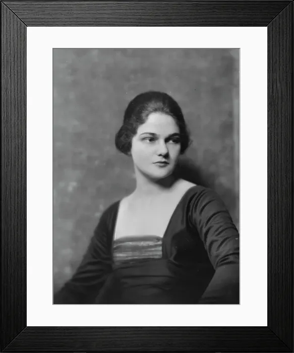 Framed Print : Miss Lydia Hoyt, portrait photograph, 1918 Feb. 6. Creator: Arnold Genthe Framed Print : Miss Lydia Hoyt, portrait photograph, 1918 Feb. 6. Creator: Arnold Genthe