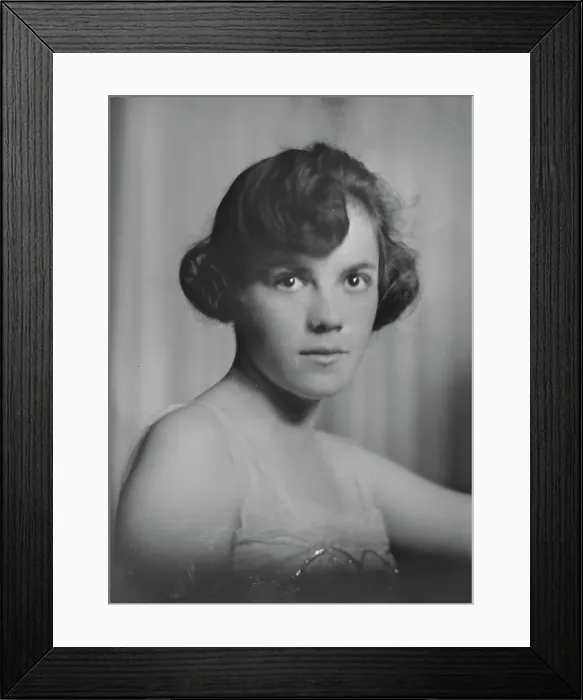 Framed Print : Miss Hoyt, portrait photograph, 1918 June 11. Creator: Arnold Genthe Framed Print : Miss Hoyt, portrait photograph, 1918 June 11. Creator: Arnold Genthe