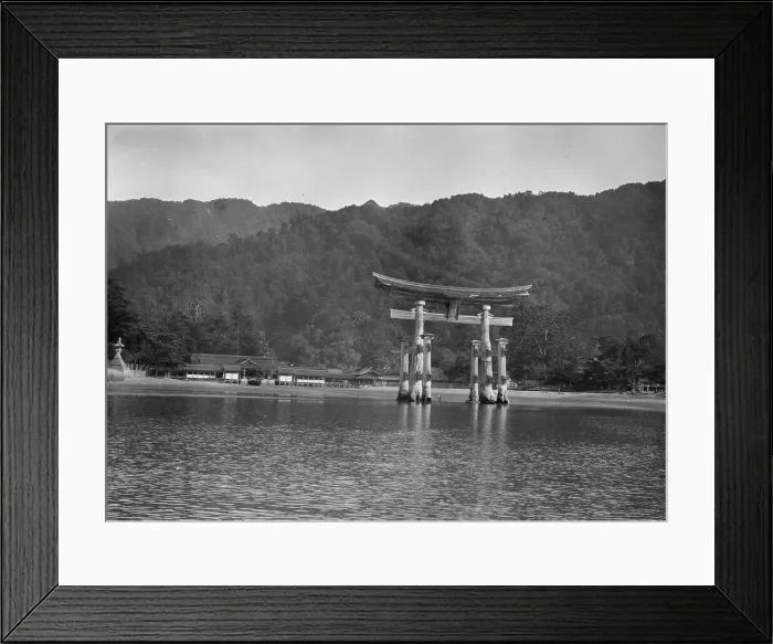 Framed Print : Itsukushima Shinto Shrine, Japan, 1908. Creator: Arnold Genthe Framed Print : Itsukushima Shinto Shrine, Japan, 1908. Creator: Arnold Genthe