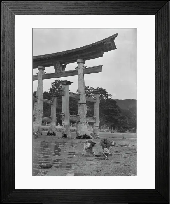 Framed Print : Itsukushima Shinto Shrine, Japan, 1908. Creator: Arnold Genthe Framed Print : Itsukushima Shinto Shrine, Japan, 1908. Creator: Arnold Genthe
