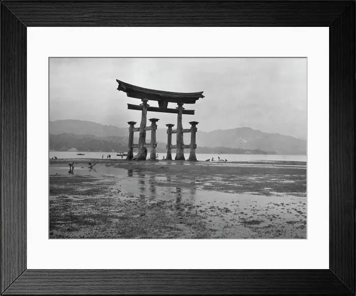 Framed Print : Itsukushima Shinto Shrine, Japan, 1908. Creator: Arnold Genthe Framed Print : Itsukushima Shinto Shrine, Japan, 1908. Creator: Arnold Genthe