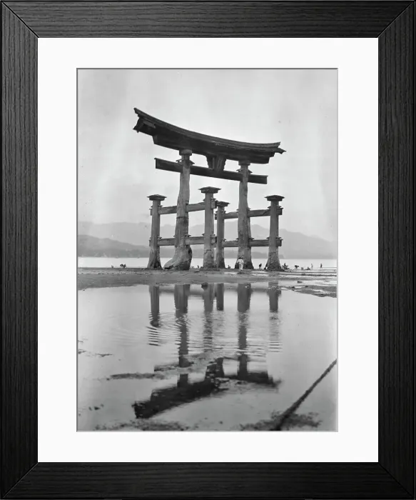 Framed Print : Itsukushima Shinto Shrine, Japan, 1908. Creator: Arnold Genthe Framed Print : Itsukushima Shinto Shrine, Japan, 1908. Creator: Arnold Genthe
