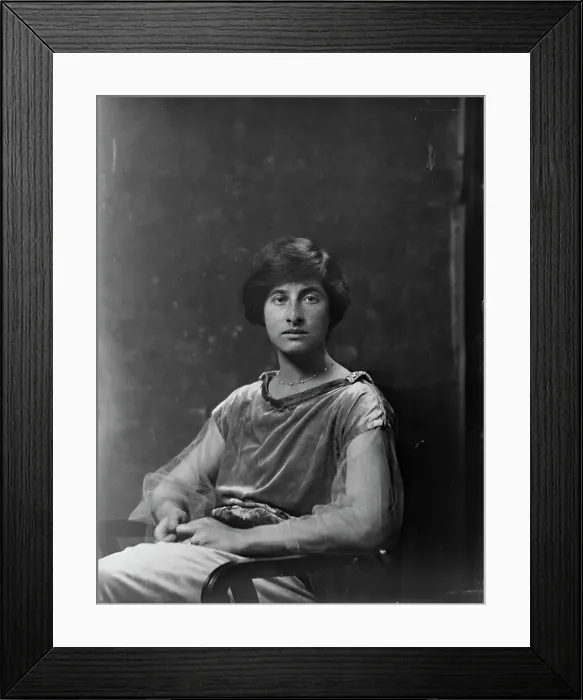 Framed Print : Miss Raine H. Jacoby, portrait photograph, 1919 Sept. 4. Creator: Arnold Genthe Framed Print : Miss Raine H. Jacoby, portrait photograph, 1919 Sept. 4. Creator: Arnold Genthe
