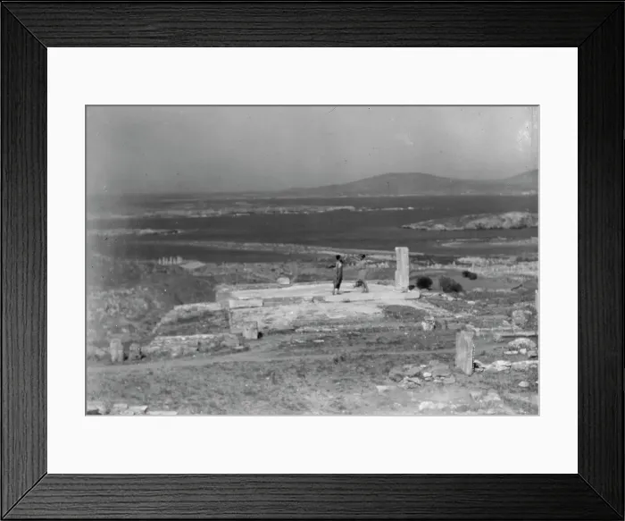 Framed Print : Kanellos dance group at ancient sites in Greece, 1929. Creator: Arnold Genthe Framed Print : Kanellos dance group at ancient sites in Greece, 1929. Creator: Arnold Genthe