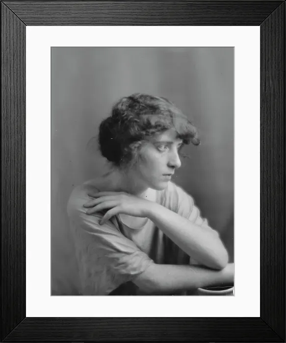 Framed Print : Hilda Kelleher, portrait photograph, 1934. Creator: Arnold Genthe Framed Print : Hilda Kelleher, portrait photograph, 1934. Creator: Arnold Genthe