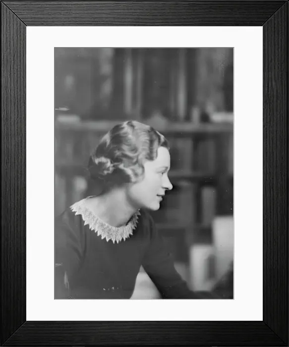 Framed Print : Miss Kervin, portrait photograph, 1918 June. Creator: Arnold Genthe Framed Print : Miss Kervin, portrait photograph, 1918 June. Creator: Arnold Genthe