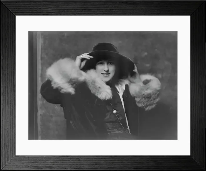 Framed Print : Mrs. W.B. Knapp, portrait photograph, 1918 Nov. 6. Creator: Arnold Genthe Framed Print : Mrs. W.B. Knapp, portrait photograph, 1918 Nov. 6. Creator: Arnold Genthe