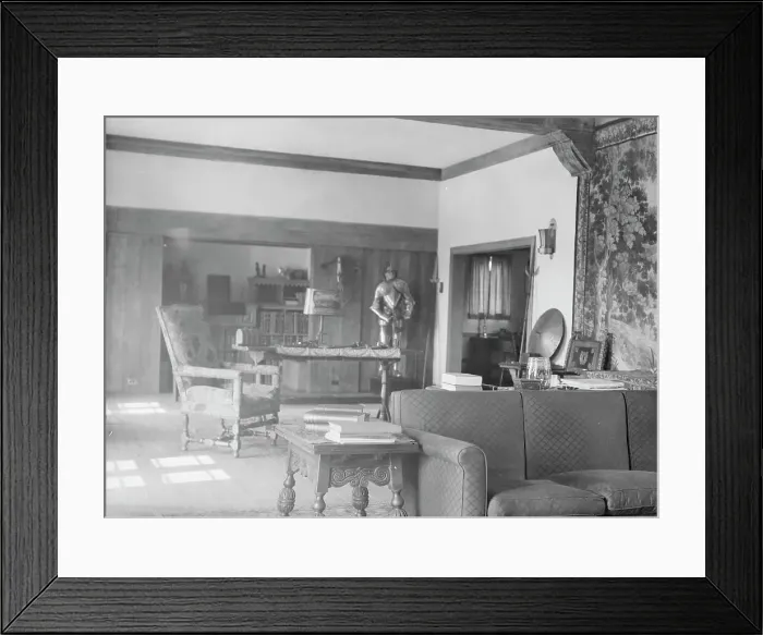 Framed Print : Residence of Thomas E. Martson, interiors, 1932. Creator: Arnold Genthe Framed Print : Residence of Thomas E. Martson, interiors, 1932. Creator: Arnold Genthe