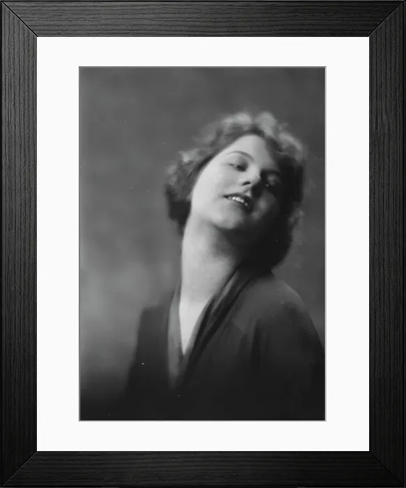 Framed Print : Miss Katherine McCausland, portrait photograph, 1917 or 1918. Creator: Arnold Genthe Framed Print : Miss Katherine McCausland, portrait photograph, 1917 or 1918. Creator: Arnold Genthe