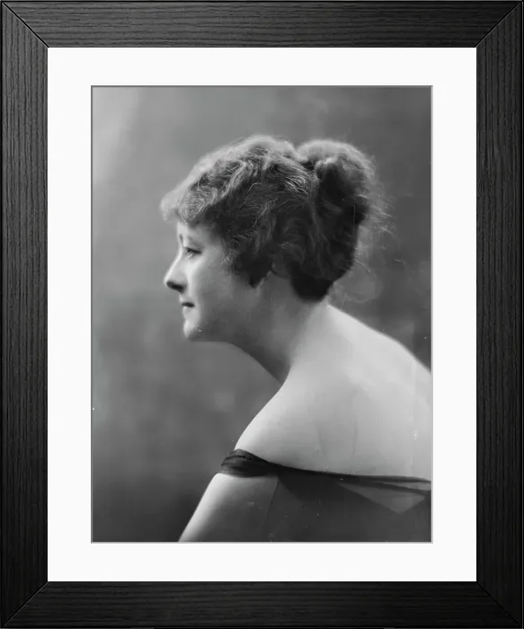Framed Print : Mrs. McKinney, (Mrs. Hart O. Berg), portrait photograph, 1919 June 12. Creator: Arnold Genthe Framed Print : Mrs. McKinney, (Mrs. Hart O. Berg), portrait photograph, 1919 June 12. Creator: Arnold Genthe