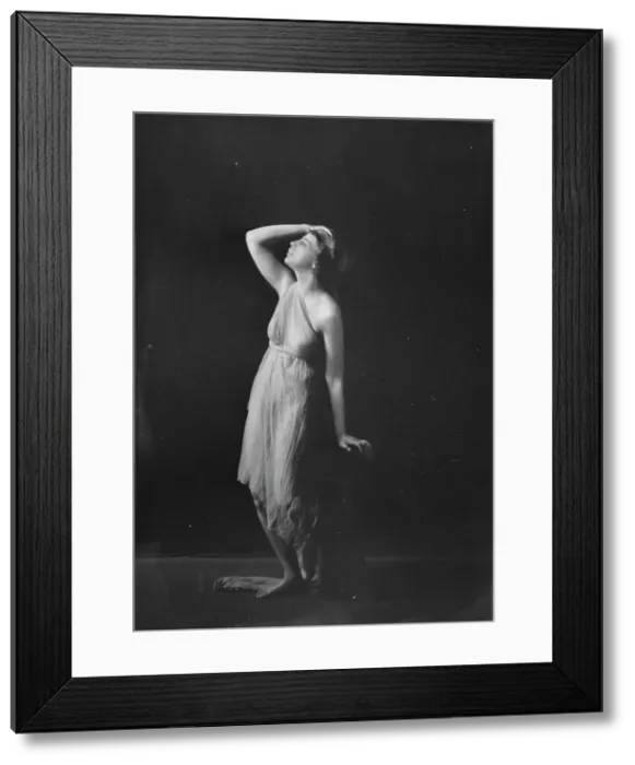 Framed Print : Miss Aurah Melnor, portrait photograph, 1919 Jan. 11. Creator: Arnold Genthe Framed Print : Miss Aurah Melnor, portrait photograph, 1919 Jan. 11. Creator: Arnold Genthe