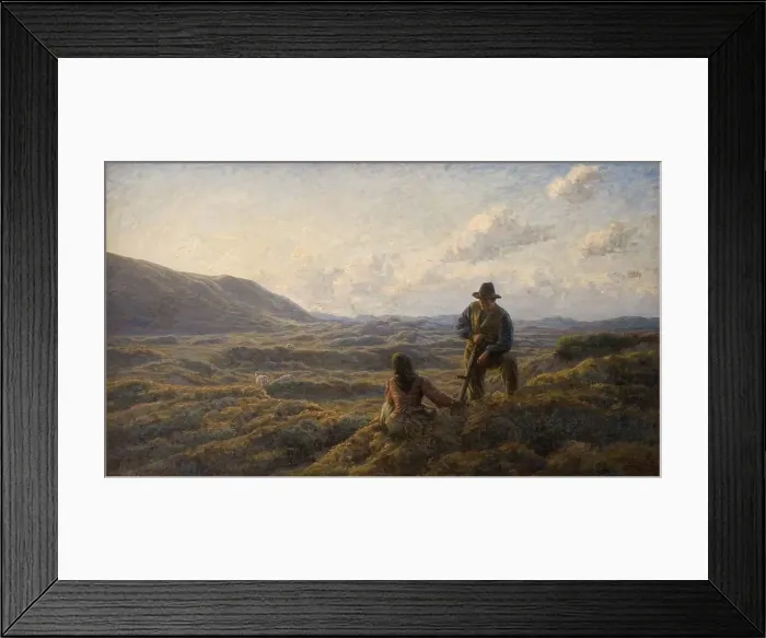 Framed Print : Idyll on the heath, 1908. Creator: Johannes Martin Fasting Wilhjelm Framed Print : Idyll on the heath, 1908. Creator: Johannes Martin Fasting Wilhjelm