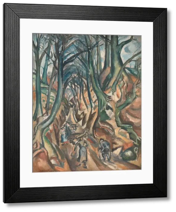 Framed Print : The Sunken Road in Winter, 1913. Creator: Othon Friesz Framed Print : The Sunken Road in Winter, 1913. Creator: Othon Friesz
