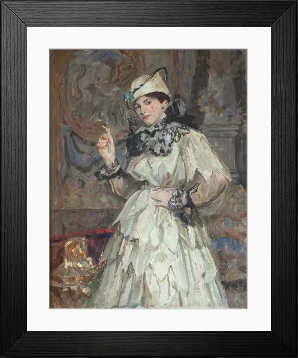 Framed Print : The Artist's Daughter in Fancy Dress, 1916. Creator: Laurits Tuxen Framed Print : The Artist's Daughter in Fancy Dress, 1916. Creator: Laurits Tuxen