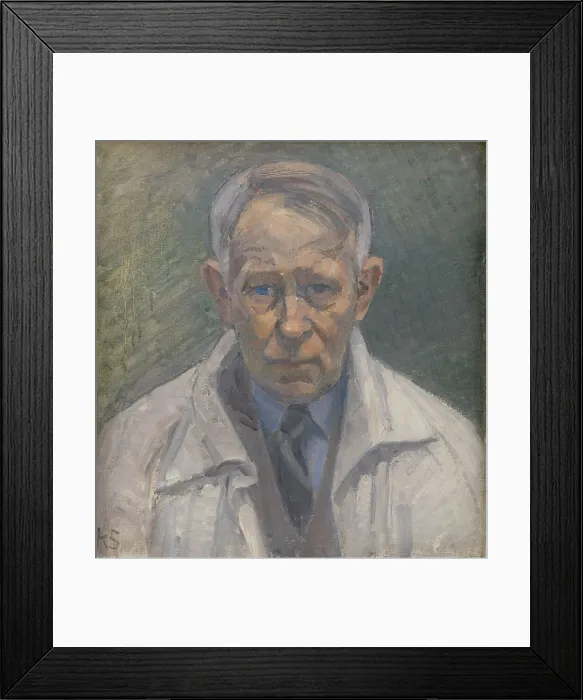 Framed Print : Self-portrait, 1936. Creator: Karl Schou Framed Print : Self-portrait, 1936. Creator: Karl Schou