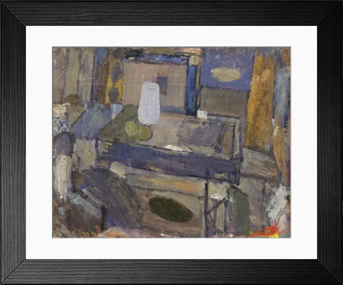 Framed Print : Still Life with Jar and Fruits, 1942. Creator: Immanuel Ibsen Framed Print : Still Life with Jar and Fruits, 1942. Creator: Immanuel Ibsen
