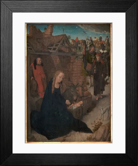 Framed Print : The Adoration of the Kings, 1448-1494. Creator: Hans Memling Framed Print : The Adoration of the Kings, 1448-1494. Creator: Hans Memling