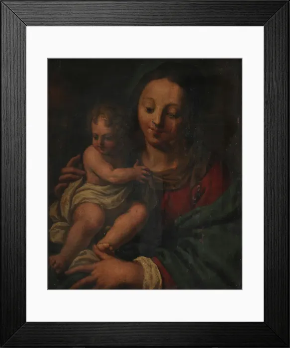 Framed Print : Virgin and Child, 1490-1554. Creator: Sebastiano Serlio Framed Print : Virgin and Child, 1490-1554. Creator: Sebastiano Serlio