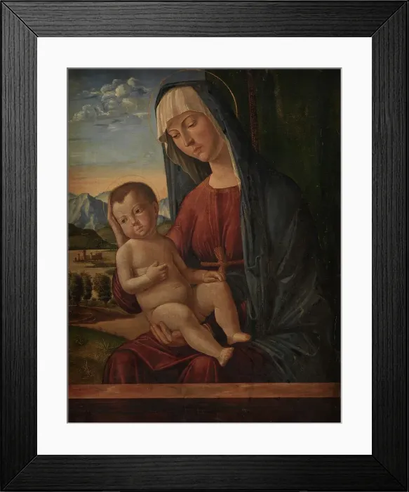 Framed Print : Madonna and Child, 1506-1512. Creators: Giovanni Battista Cima da Conegliano, Girolamo da Udine Framed Print : Madonna and Child, 1506-1512. Creators: Giovanni Battista Cima da Conegliano, Girolamo da Udine