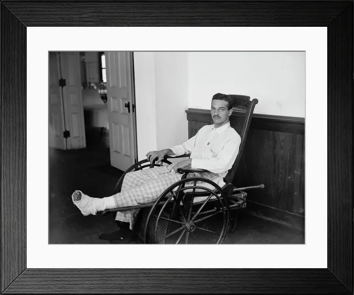 Framed Print : A Patient, Brooklyn Navy Yard Hospital, between 1890 and 1901. Creator: Unknown Framed Print : A Patient, Brooklyn Navy Yard Hospital, between 1890 and 1901. Creator: Unknown