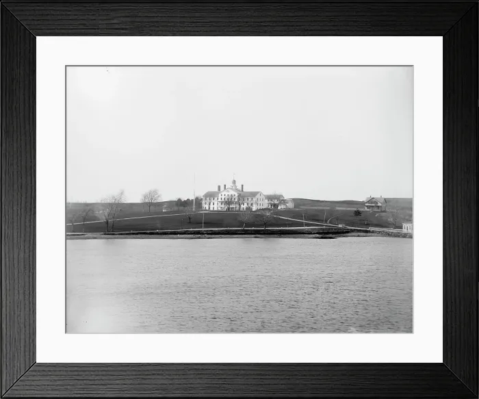 Framed Print : War College, Coasters Harbor, Newport, between 1890 and 1901. Creator: Unknown Framed Print : War College, Coasters Harbor, Newport, between 1890 and 1901. Creator: Unknown