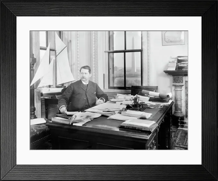 Framed Print : Capt. N.H. Farquhar, Bureau of Yards and Docks, between 1890 and 1894. Creator: Unknown Framed Print : Capt. N.H. Farquhar, Bureau of Yards and Docks, between 1890 and 1894. Creator: Unknown