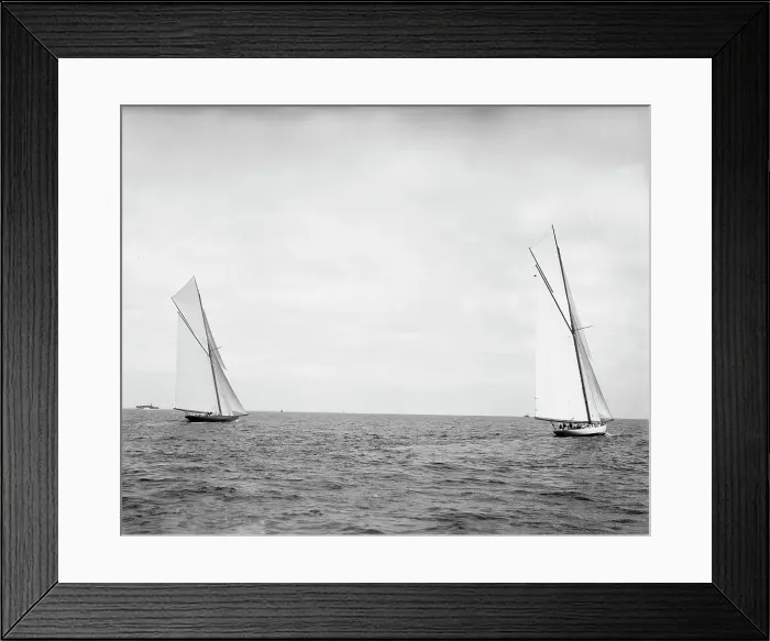 Framed Print : Shamrock II & Columbia just after start, Oct. 1, 1901, 1901 Oct 1. Creator: Unknown. Shamrock II & Columbia just after start, Oct. 1, 1901, 1901 Oct 1. Creator: Unknown Framed Print : Shamrock II & Columbia just after start, Oct. 1, 1901, 1901 Oct 1. Creator: Unknown. Shamrock II & Columbia just after start, Oct. 1, 1901, 1901 Oct 1. Creator: Unknown