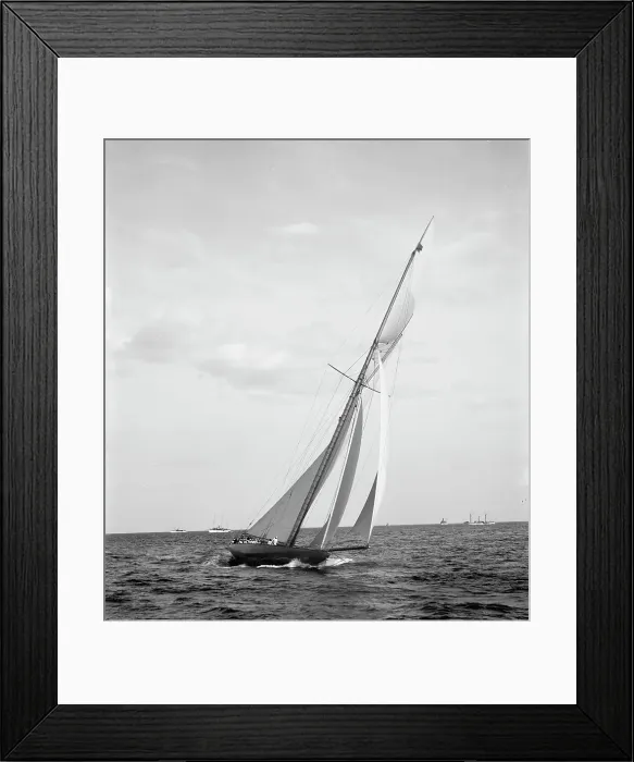 Framed Print : Shamrock II at the finish, Oct. 3, 1901, c1901 Oct 3. Creator: Unknown Framed Print : Shamrock II at the finish, Oct. 3, 1901, c1901 Oct 3. Creator: Unknown