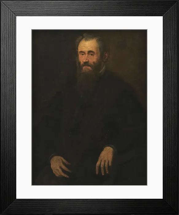 Framed Print : Portrait of a Man, 1533-1594. Creator: Jacopo Tintoretto Framed Print : Portrait of a Man, 1533-1594. Creator: Jacopo Tintoretto