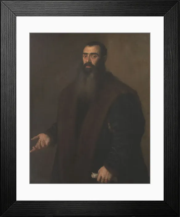 Framed Print : Portrait of the Nuremburg Merchant and Collector Willibald Imhoff the Elder (1519-1580). Creator: Titian Framed Print : Portrait of the Nuremburg Merchant and Collector Willibald Imhoff the Elder (1519-1580). Creator: Titian
