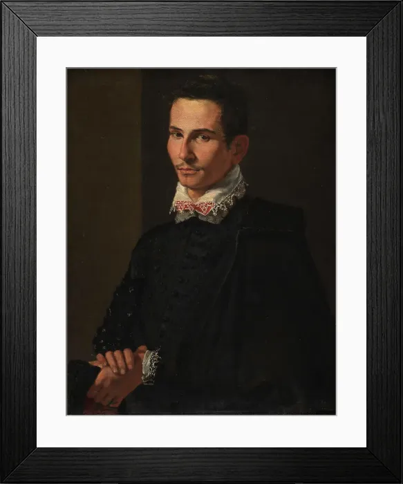 Framed Print : Portrait of a Man, 1566-1640. Creators: Jacopo Chimenti, Michelangelo Caravaggio Framed Print : Portrait of a Man, 1566-1640. Creators: Jacopo Chimenti, Michelangelo Caravaggio