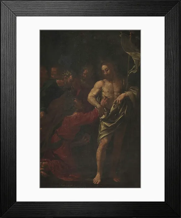 Framed Print : The Incredulity of Saint Thomas, 1575-1609. Creator: Annibale Carracci Framed Print : The Incredulity of Saint Thomas, 1575-1609. Creator: Annibale Carracci
