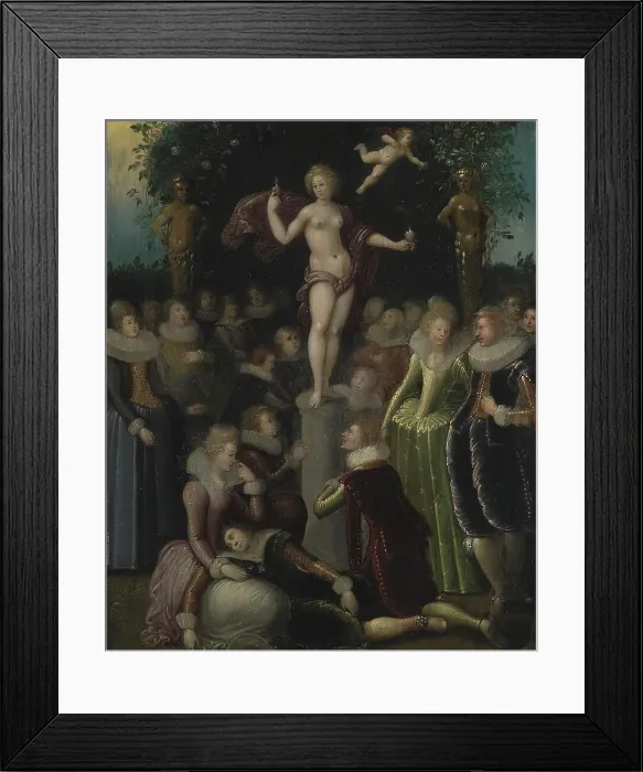Framed Print : Homage to Venus, 1585-1621. Creators: Louis de Caullery, Pieter Isaacsz Framed Print : Homage to Venus, 1585-1621. Creators: Louis de Caullery, Pieter Isaacsz