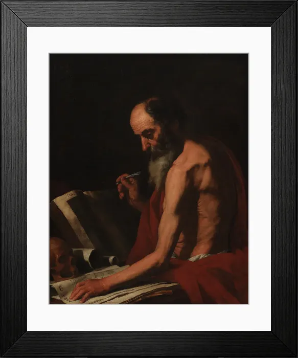Framed Print : St Jerome, 1600-1699. Creators: Titian, Unknown Framed Print : St Jerome, 1600-1699. Creators: Titian, Unknown