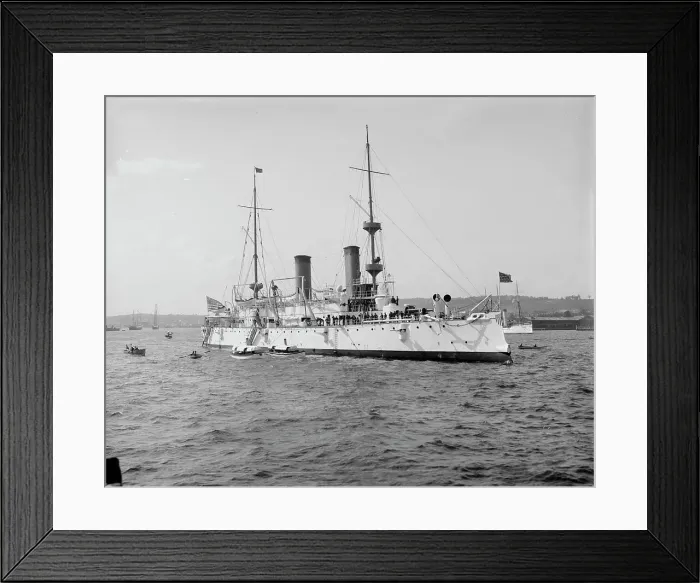 Framed Print : U.S.S. Olympia, between 1895 and 1901. Creator: Unknown Framed Print : U.S.S. Olympia, between 1895 and 1901. Creator: Unknown