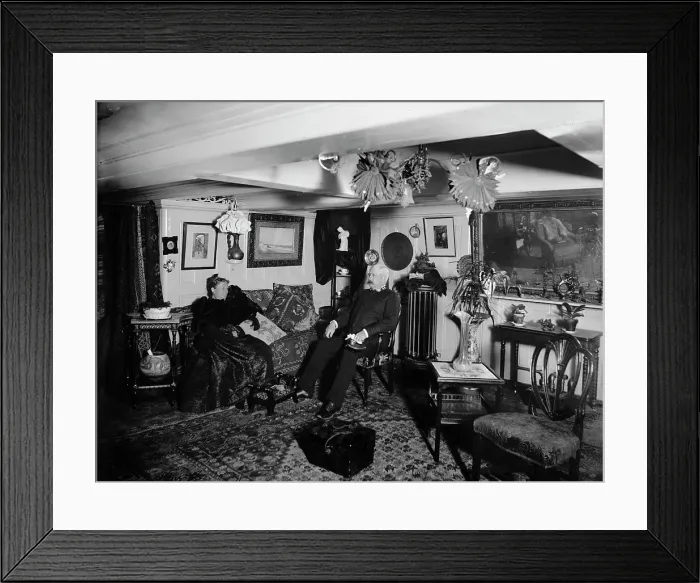 Framed Print : U.S.S. Vermont, Capt. Casey, between 1890 and 1901. Creator: Unknown Framed Print : U.S.S. Vermont, Capt. Casey, between 1890 and 1901. Creator: Unknown
