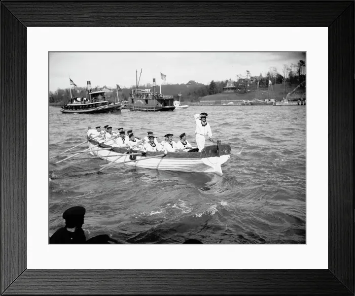 Framed Print : Boat crew, Russian navy, 1893. Creator: Unknown Framed Print : Boat crew, Russian navy, 1893. Creator: Unknown