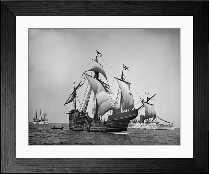 Framed Print : Spanish caravel Santa Maria, 1892. Creator: Unknown Framed Print : Spanish caravel Santa Maria, 1892. Creator: Unknown
