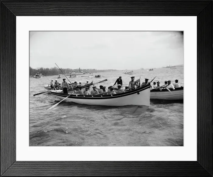 Framed Print : Before boat race, Columbian Naval Review, 1892 (i.e. 1893), 1893 April. Creator: Unknown Framed Print : Before boat race, Columbian Naval Review, 1892 (i.e. 1893), 1893 April. Creator: Unknown