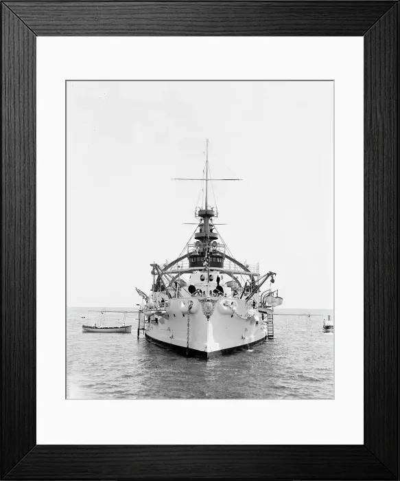 Framed Print : U.S.S. Kentucky, 1900 or 1901. Creator: Unknown Framed Print : U.S.S. Kentucky, 1900 or 1901. Creator: Unknown