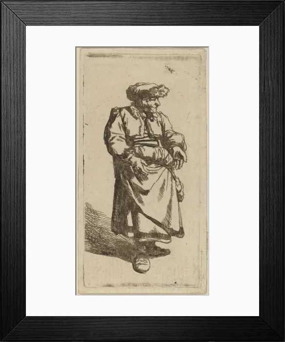 Framed Print : Old Woman Standing. Creator: Cornelis Bega Framed Print : Old Woman Standing. Creator: Cornelis Bega