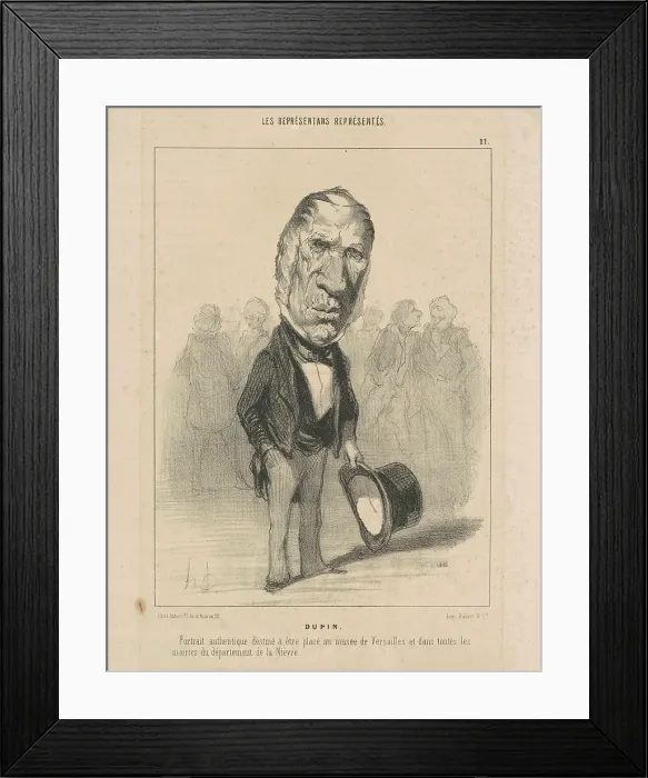 Framed Print : J. Jacques Dupin, 19th century. Creator: Honore Daumier Framed Print : J. Jacques Dupin, 19th century. Creator: Honore Daumier