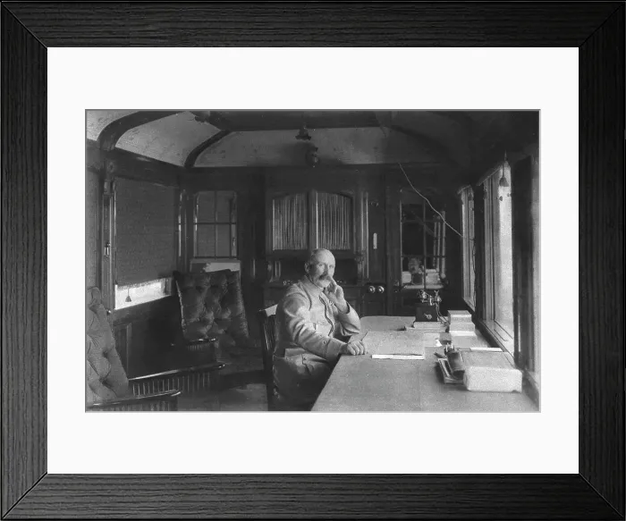 Framed Print : Le General Petain dans son Wagon-Salon, 1916 (1924) Creator: Unknown Framed Print : Le General Petain dans son Wagon-Salon, 1916 (1924) Creator: Unknown