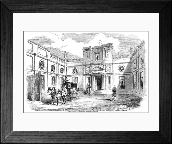 Framed Print : Residence of the Earl of Clarendon, at Paris, 1856. Creator: Unknown Framed Print : Residence of the Earl of Clarendon, at Paris, 1856. Creator: Unknown