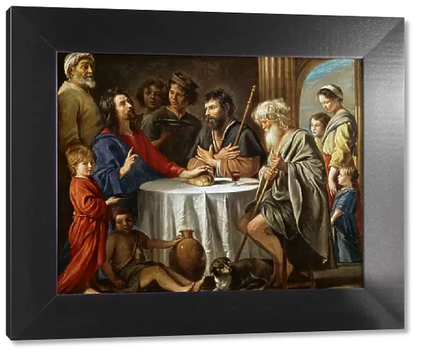 Les pèlerins d'Emmaus (The Supper at Emmaus), c. 1645. Creator: Le Nain, Antoine (1588-1648)