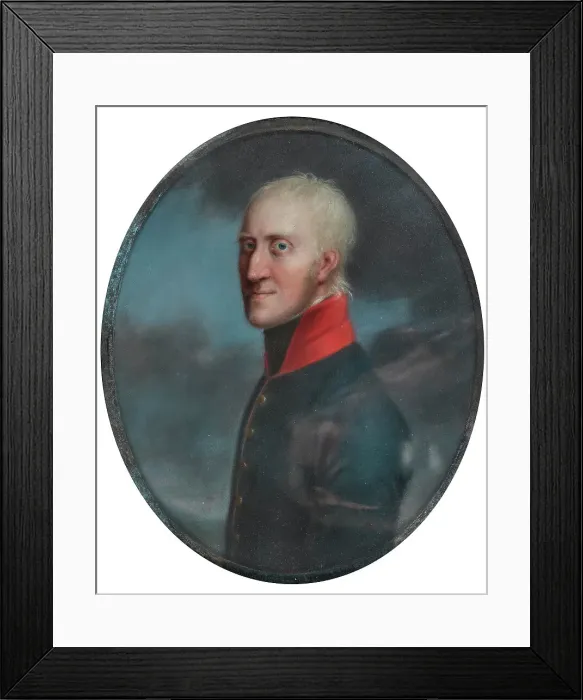 Framed Print : Portrait of Georg I, Duke of Saxe-Meiningen (1761-1803). Creator: Schröder, Johann Heinrich (1751-1812) Framed Print : Portrait of Georg I, Duke of Saxe-Meiningen (1761-1803). Creator: Schröder, Johann Heinrich (1751-1812)