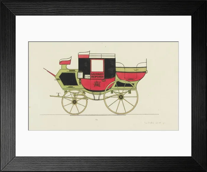 Framed Print : Illustration from the Town carriages, traveling and sporting vehicles from German, French and Engli Creator: Dinkel, Josef (active 1828-1845). Illustration from the Town carriages, traveling and sporting vehicles from German Framed Print : Illustration from the Town carriages, traveling and sporting vehicles from German, French and Engli Creator: Dinkel, Josef (active 1828-1845). Illustration from the Town carriages, traveling and sporting vehicles from German
