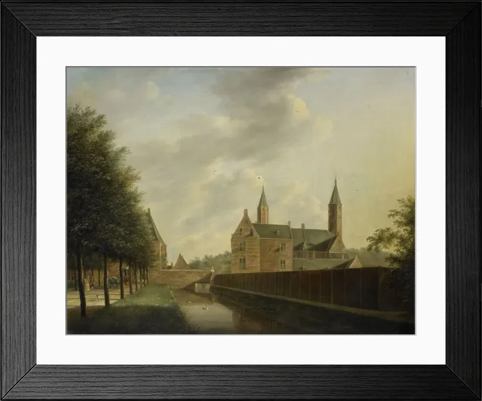 Framed Print : Heemstede Manor, 1766. Creator: Johannes Janson Framed Print : Heemstede Manor, 1766. Creator: Johannes Janson