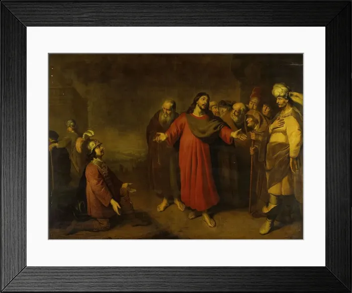 Framed Print : Christ and the Centurion, 1644-1665. Creator: Adam Camerarius Framed Print : Christ and the Centurion, 1644-1665. Creator: Adam Camerarius